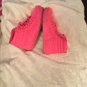 Neon Pink Vans Sk8 Hi